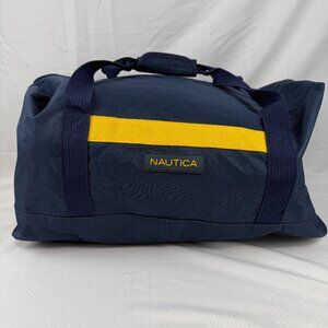 Nautica Duffel Bag Navy Blue – Gym Travel Overnight Carry Bag – Zip Top